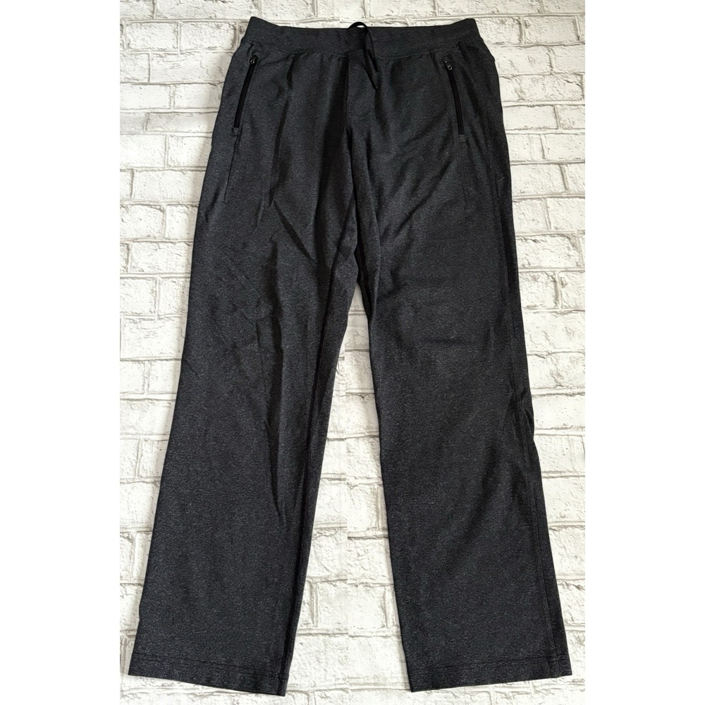 Lululemon Kung Fu pull on sweatpants Zipper Pockets Flap Pockets dark gray L
